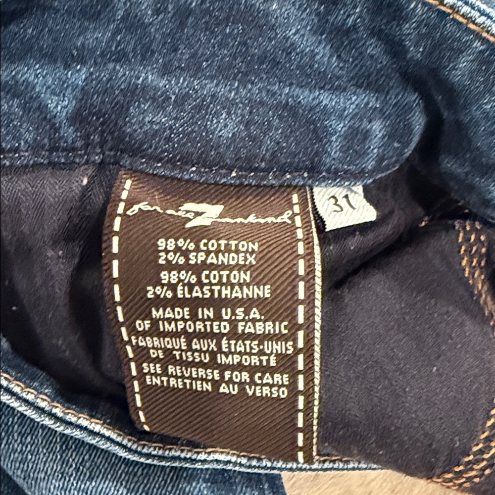Women's 7 For All Mankind A Pocket Size 31 - Picture 2 of 7